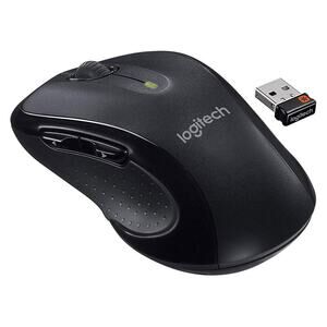Authentic Logitech M510 Wireless Laser Mouse Dark Grey With USB Receiver Battery